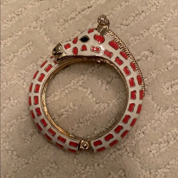 Preppy Cloisonné Giraffe Bangle Bracelet - Picture 5 of 5